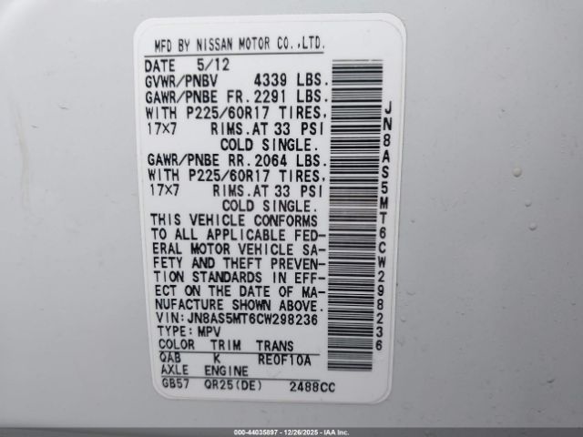 Nissan Rogue Sv Image 14