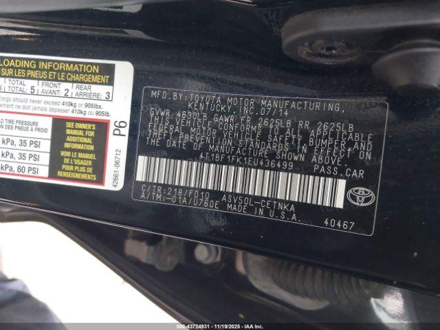 Toyota Camry Le Image 6