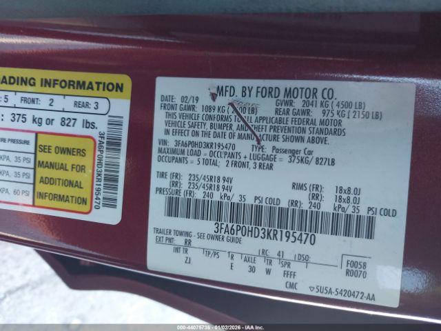 Ford Fusion Se Image 3