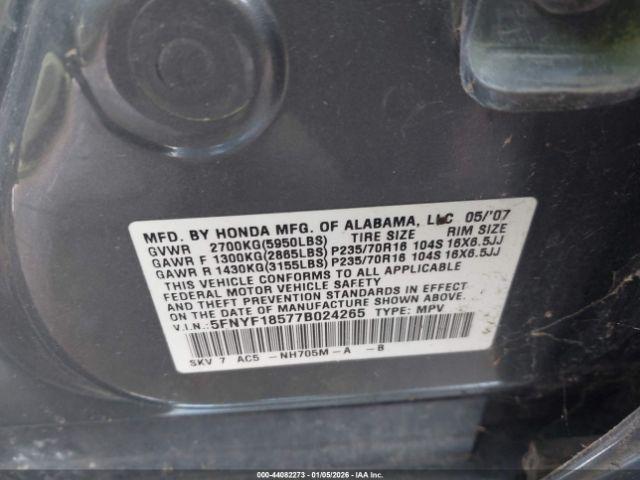 Honda Pilot Ex-l Image 9